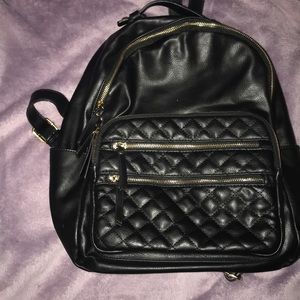Vegan leather backpack